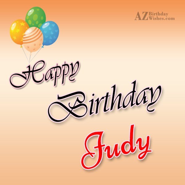 Happy Birthday Judy