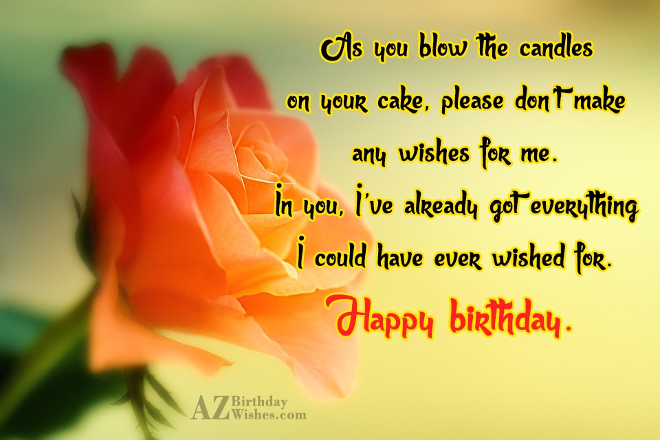 As you blow the candles on your… - AZBirthdayWishes.com
