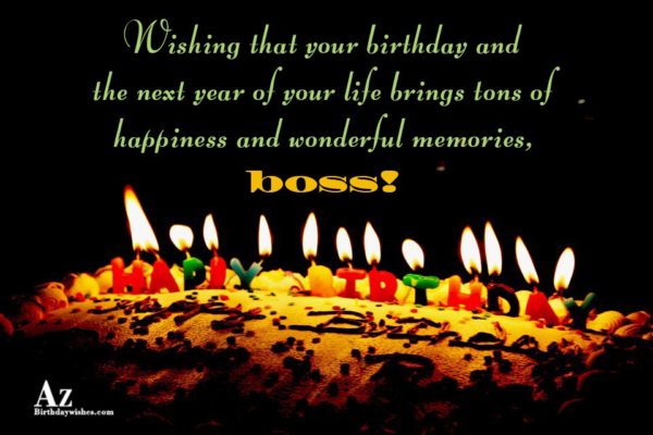 Birthday Wishes For Boss - Birthday Images, Pictures - AZBirthdayWishes ...