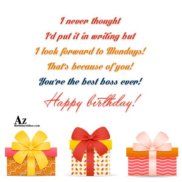 Birthday Wishes For Boss - Birthday Images, Pictures - AZBirthdayWishes ...