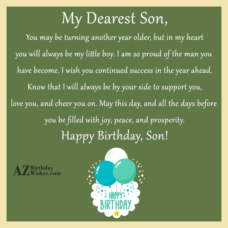 Birthday Wishes Quotes For Son - Birthday Ideas