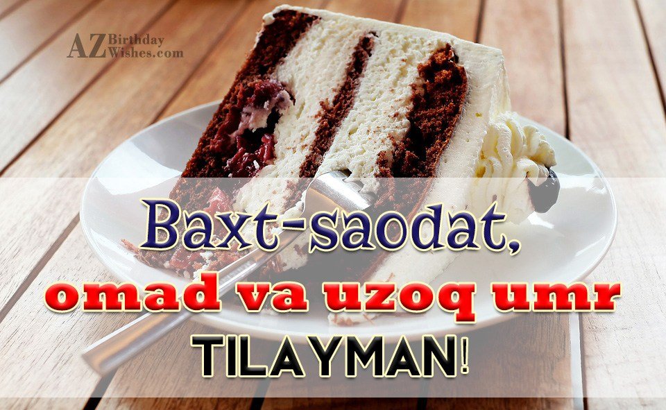 Birthday Wishes In Uzbek