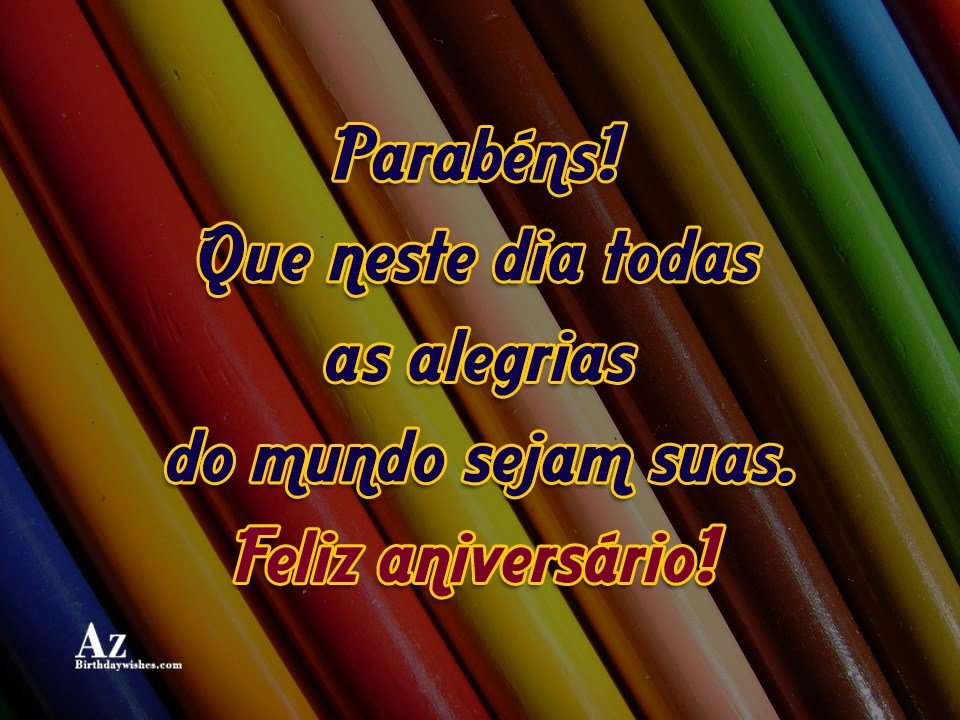 Birthday Wishes In Portuguese Birthday Images, Pictures