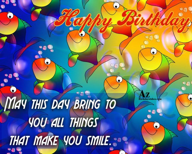 Birthday Wishes With Fish - Birthday Images, Pictures ...