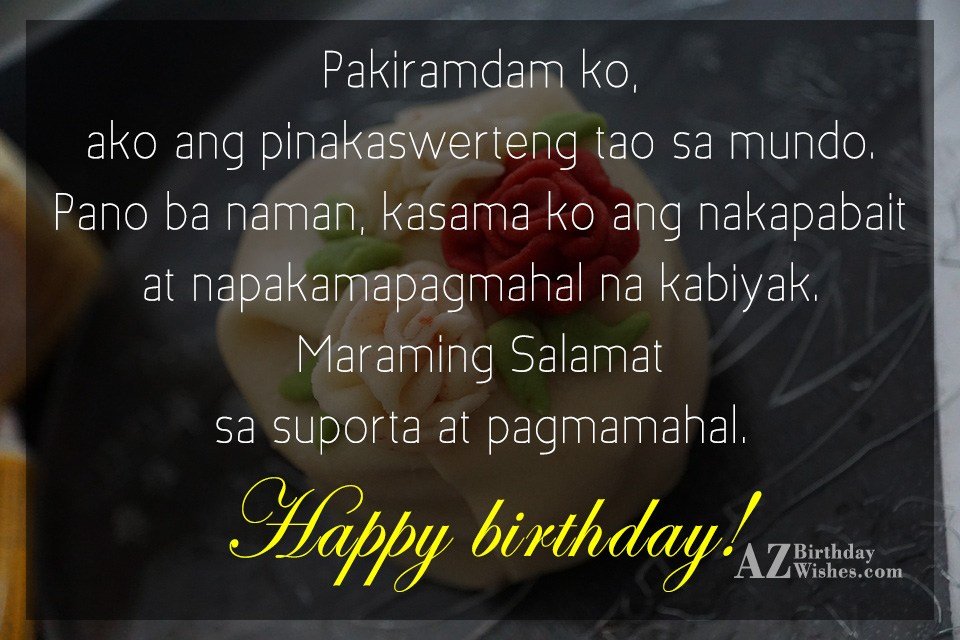 Birthday Wishes In Tagalog - Birthday Images, Pictures