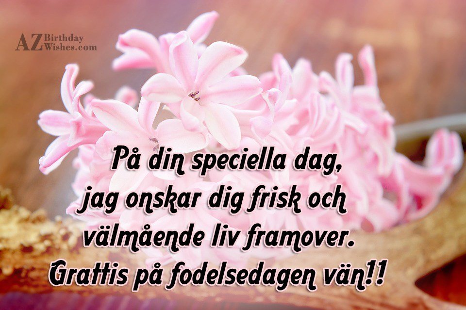 Birthday Wishes In Swedish Birthday Images, Pictures