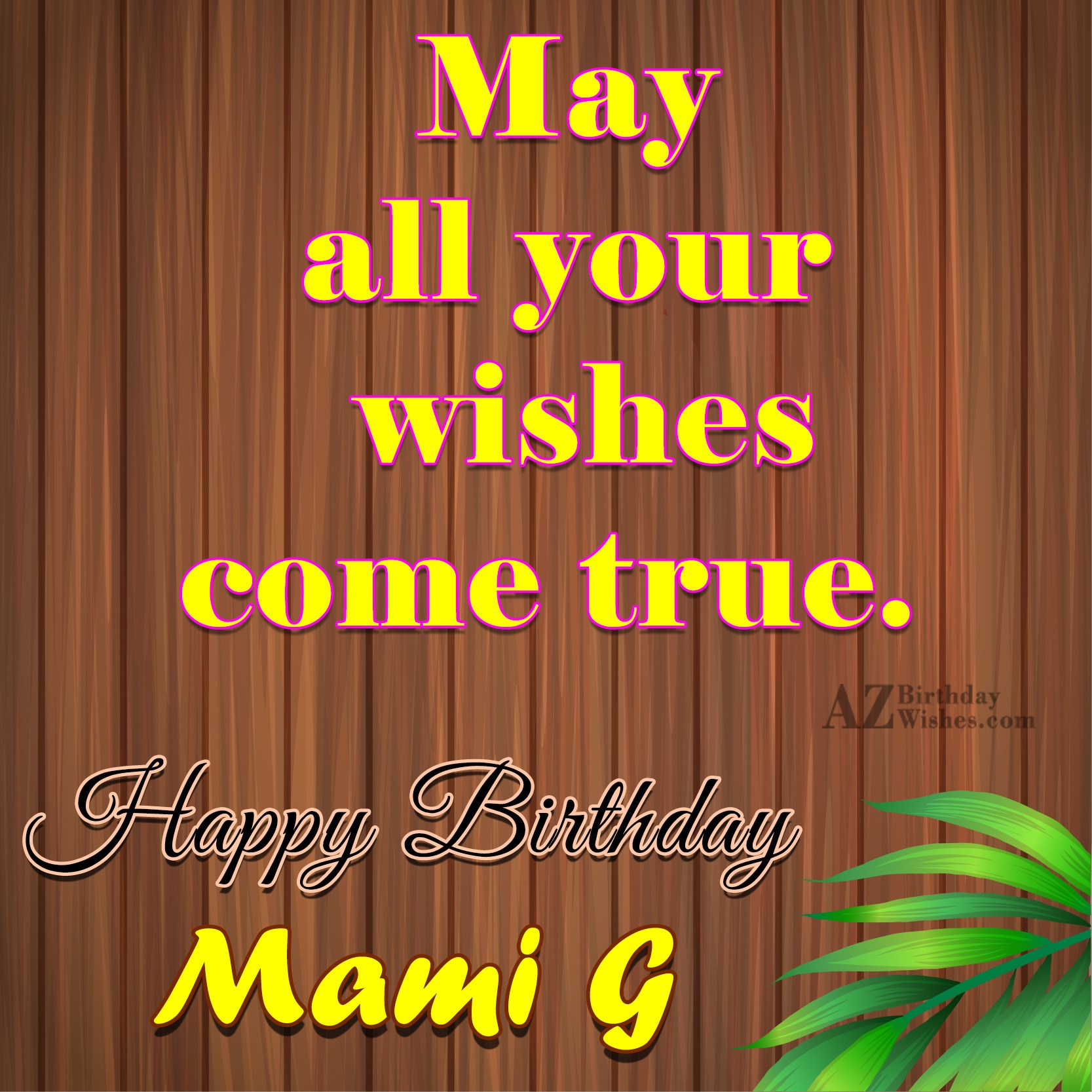 Birthday Wishes For Mami Ji