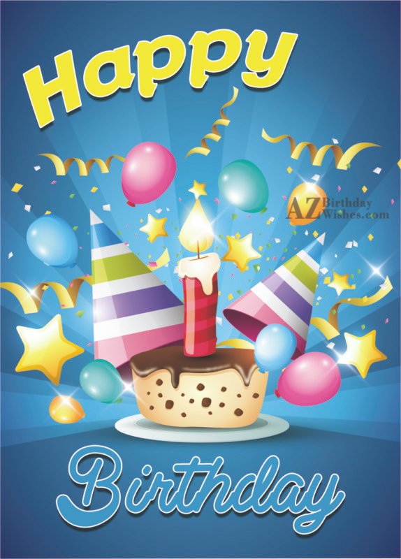 Happy 1st Birthday with 1 candle… - AZBirthdayWishes.com