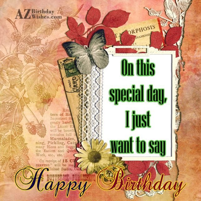 Birthday postcard… - AZBirthdayWishes.com