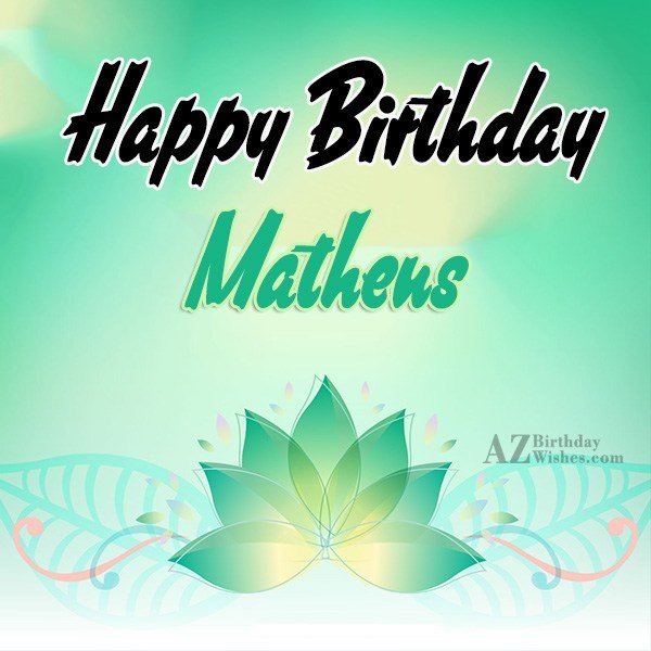 Happy Birthday Matheus