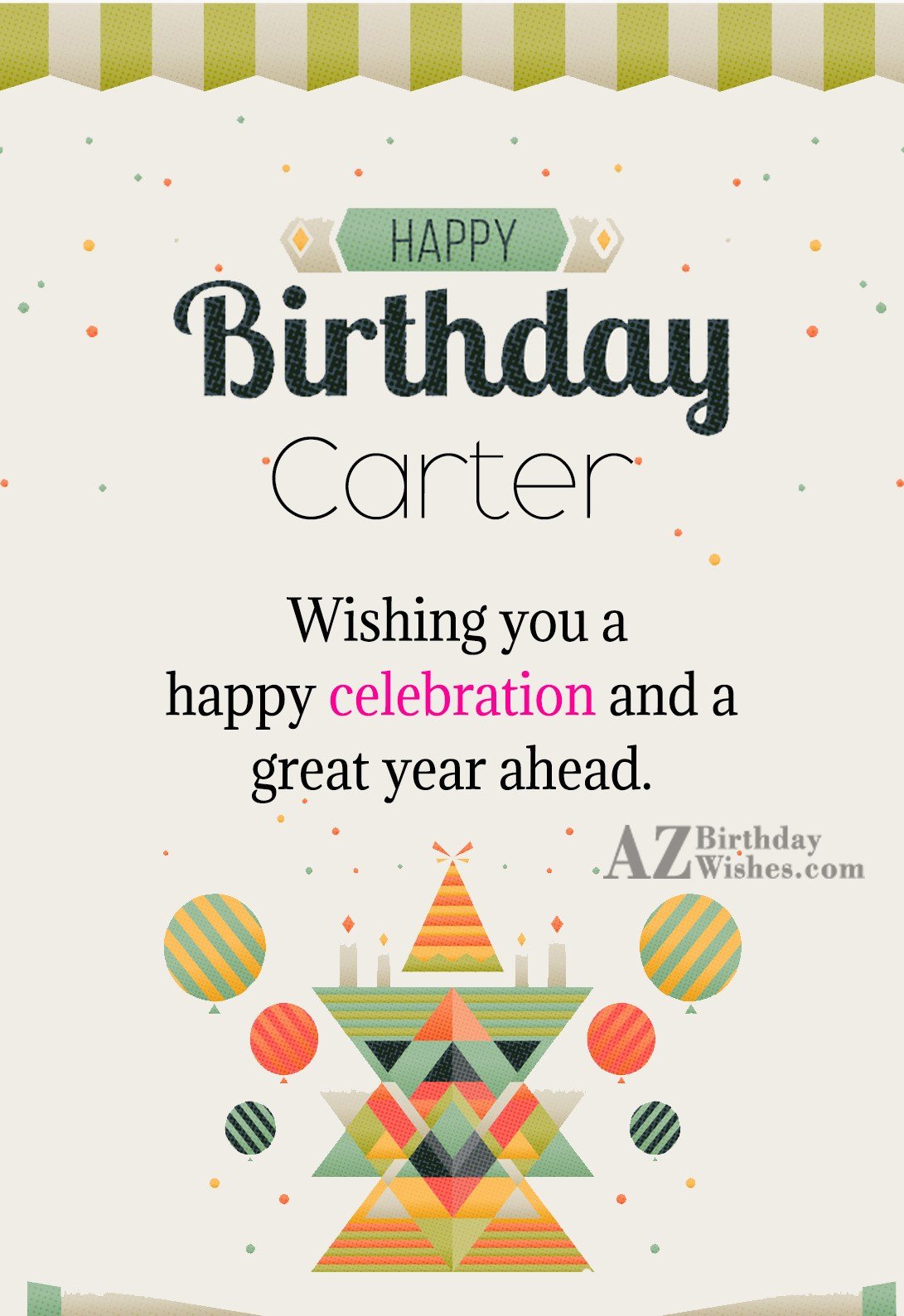 Happy Birthday Carter
