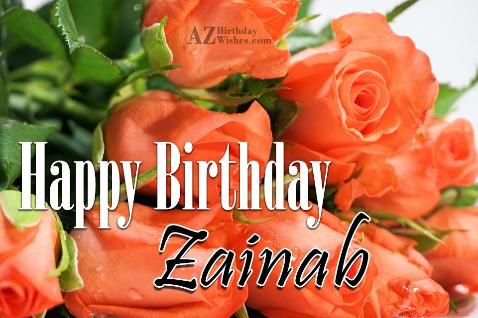 Happy Birthday Zainab