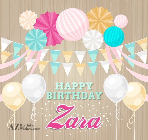 Happy Birthday Zara