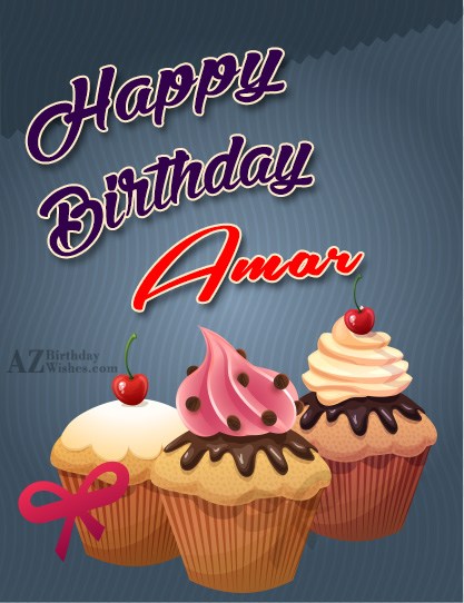 Happy Birthday Amar - AZBirthdayWishes.com