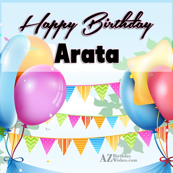 Happy Birthday Arata.