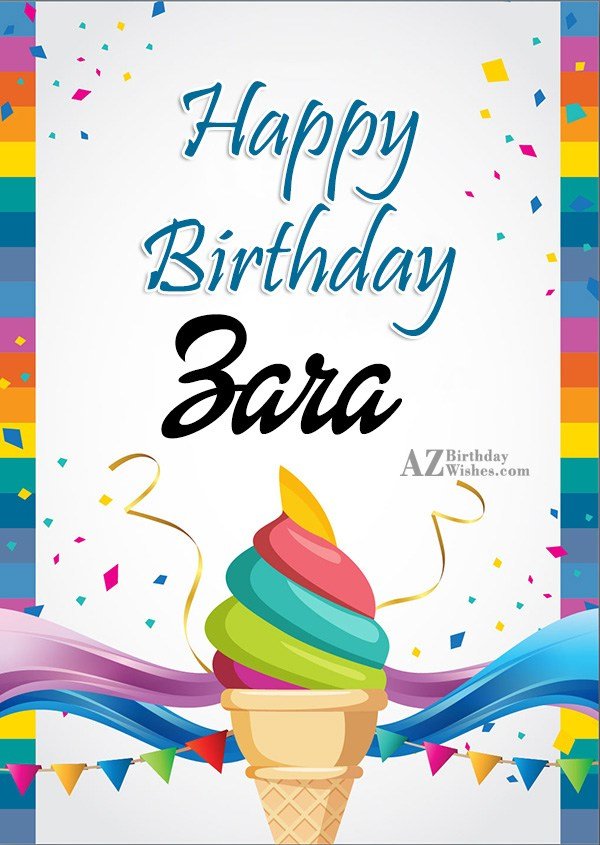 Awesome 50 Happy Birthday Zara Card