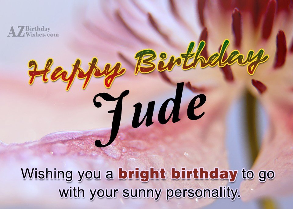 Happy Birthday Jude