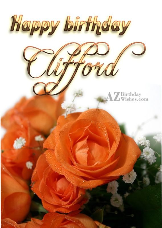 Happy Birthday Clifford - AZBirthdayWishes.com