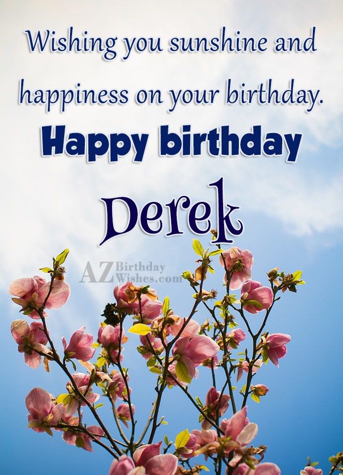 Happy Birthday Derek 