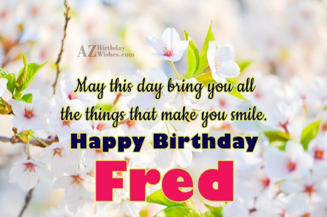 Happy Birthday Fred 