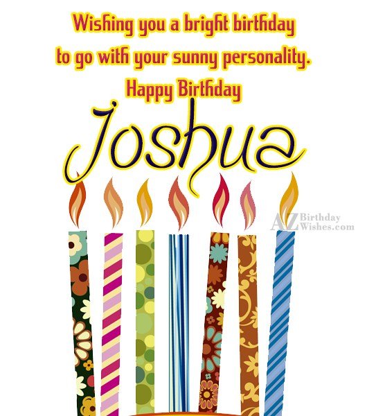 Happy Birthday Joshua