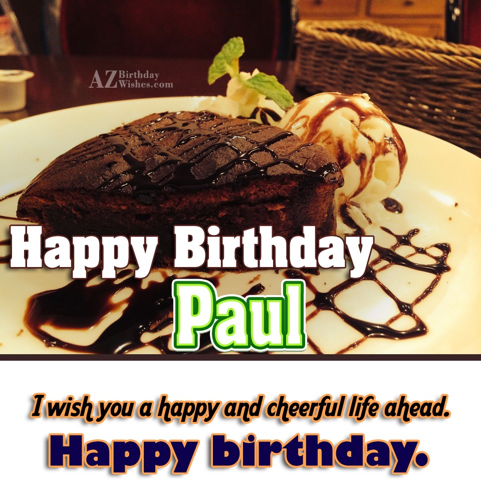 Happy Birthday Paul Azbirthdaywishes Com