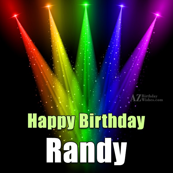 Happy Birthday Randy.