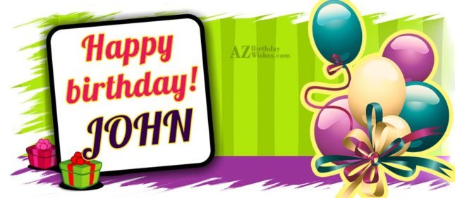 Happy Birthday John