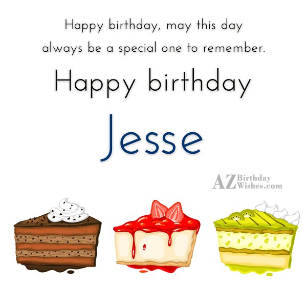 Happy Birthday Jesse.