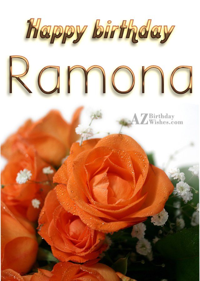 Happy Birthday Ramona