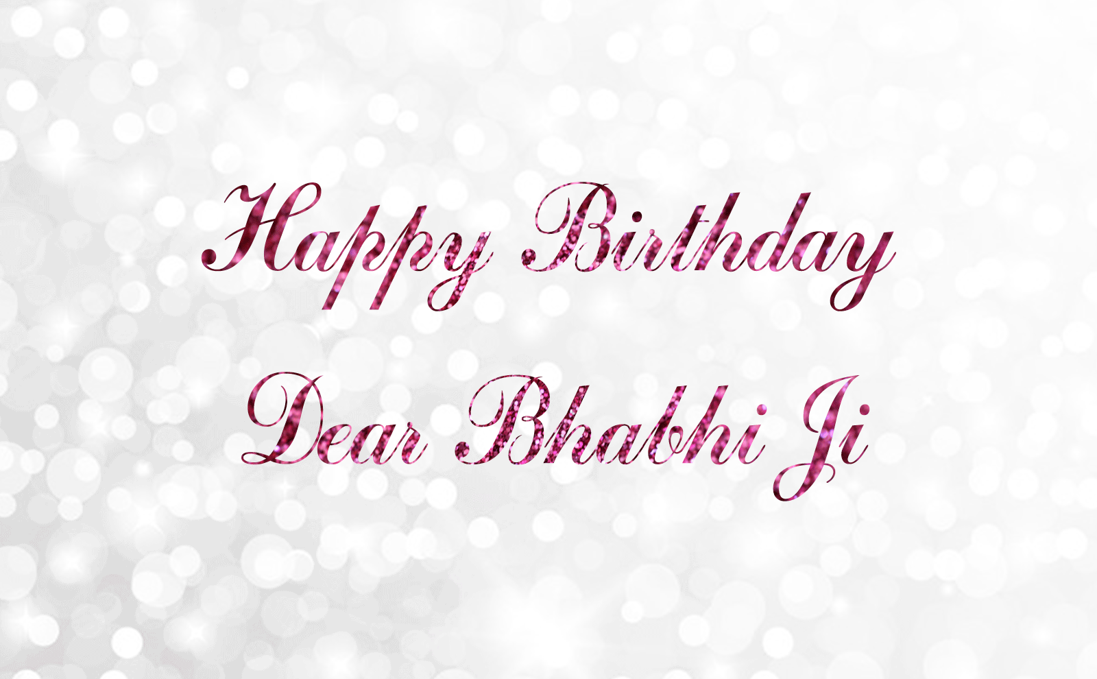 Happy Birthday glitter for dear bhabi… - AZBirthdayWishes.com